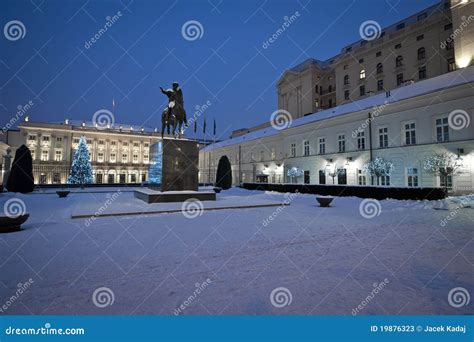 Presidential Palace in Warsaw, Poland Stock Image - Image of army ...