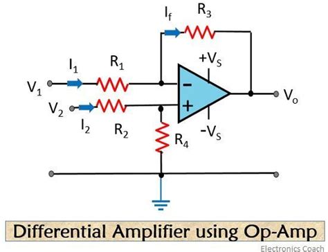 Op amp circuit differential amplifier schematic