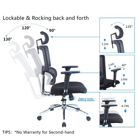 Ticova Elastic Lumbar Support Office Chair | Ticova