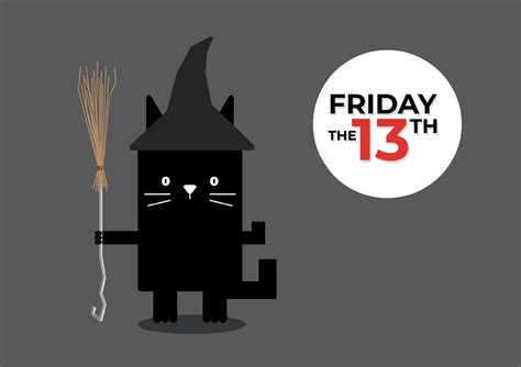 Friday the 13th black cat 2368063 Vector Art at Vecteezy