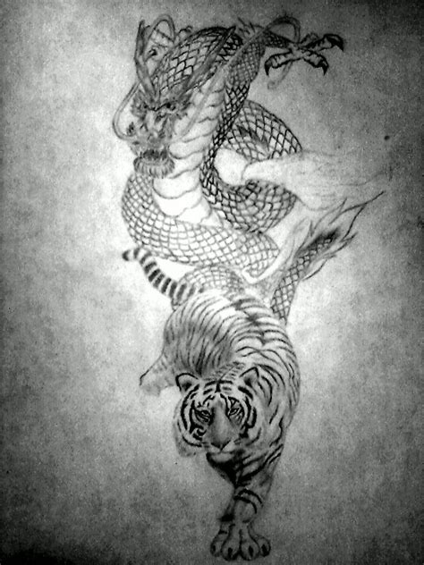 Dragon and Tiger by UnbrokenShadow on deviantART | Dragon tiger tattoo ...