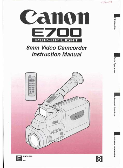 CANON E 700 INSTRUCTION MANUAL Pdf Download | ManualsLib