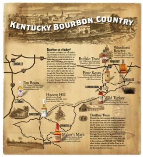 Map Of Kentucky Bourbon Trail - My Maps