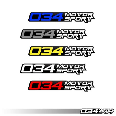 Decal, 034Motorsport, 4" - 034-A04-0006 - 034Motorsport