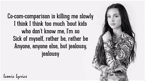 Jealousy, Jealousy Olivia Rodrigo Lyrics - YouTube