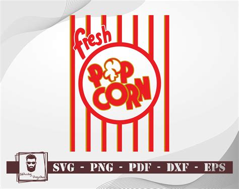 Popcorn Svg Popcorn Carton Svg Popcorn Cricut Cup Svg - Etsy