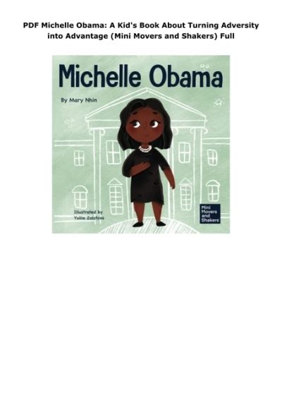 PDF Michelle Obama: A Kid