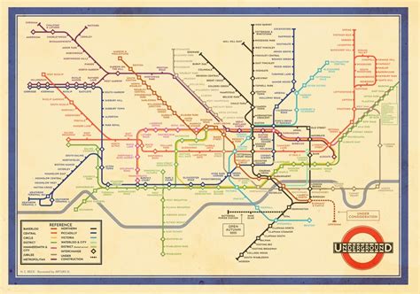 Harry Beck's Original London Underground Map... But With 2020's Tube ...