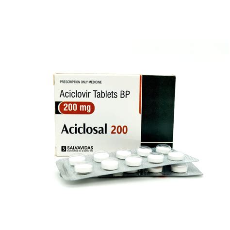 Aciclovir Tablets BP 200 Mg - Salvavidas Pharma