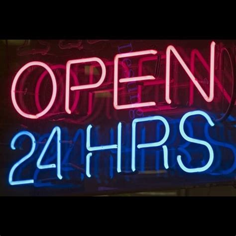 Open 24 Hours Neon Sign – neonsign.us