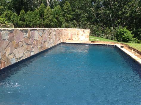 Pool With Retaining Wall on Cliff in Southampton – Patricks Pools | Long Island, NY pool ...