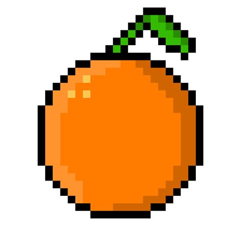 Pixel orange by CatToxic on DeviantArt