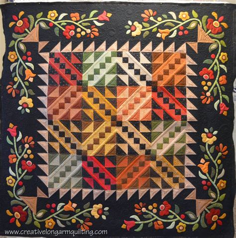 Folk Art Quilts on Pinterest | Folk Art, Wool Applique and Applique Quilts