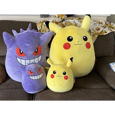 Pokemon Pikachu Gengar Squishmallow Charmander Christmas Reindeer Plush ...