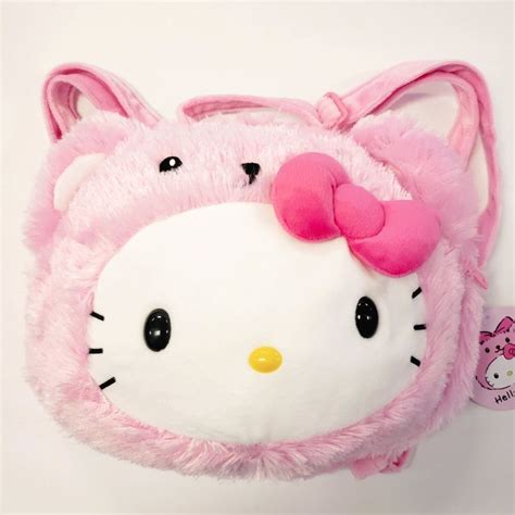 Hello Kitty Bear Plush Backpack – Sanrio Monrovia | Hello kitty, Plush backpack, Cat owner gift