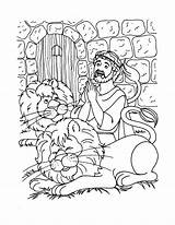 Daniel And The Lions Den Preschool Coloring Page Pages sketch template