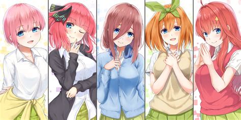 #Anime The Quintessential Quintuplets Ichika Nakano Itsuki Nakano Miku Nakano Nino Nakano ...