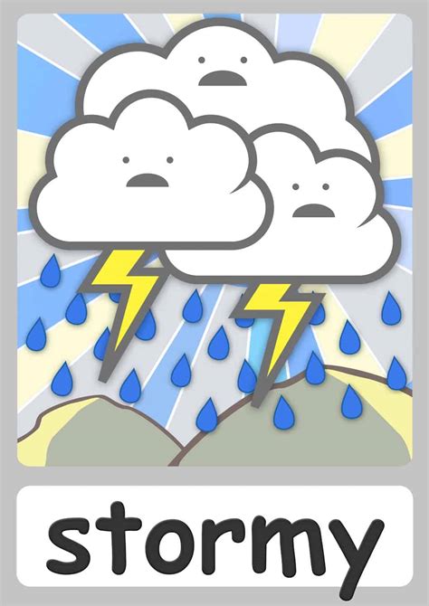 Weather flashcards - Teach the Weather - FREE Flashcards & Posters!