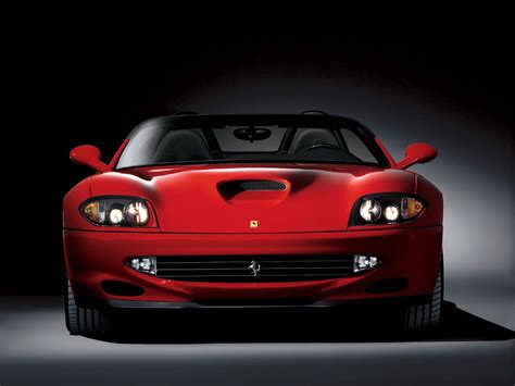 Front Red Ferrari 550 Maranello Wallpaper | Urban Art Wallpaper