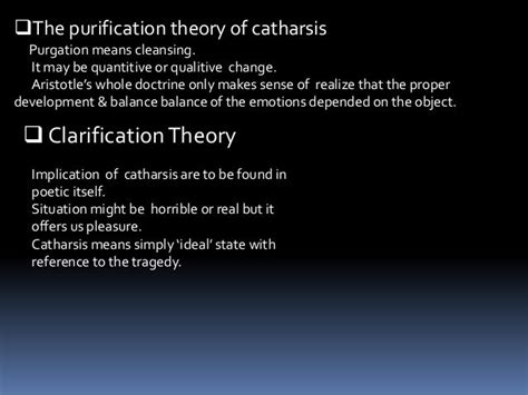 Theory of catharsis