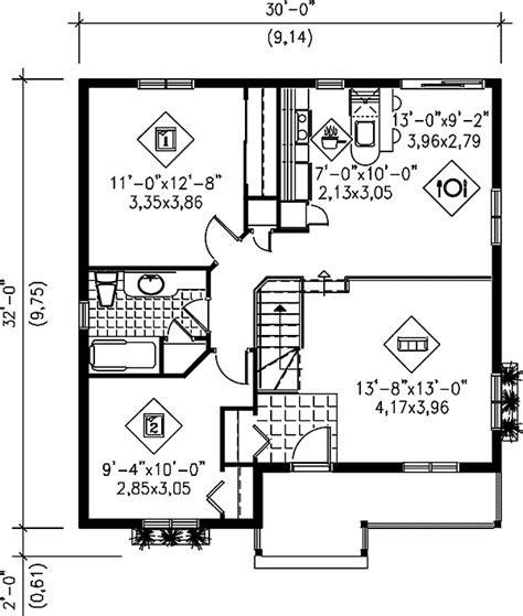 Plan 80363PM: Simple Two Bedroom Cottage | Cottage style house plans, Cottage house plans ...