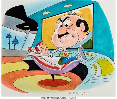 The Jetsons George Jetson and Mr. Spacely Illustration Original Art | Lot #15170 | Heritage Auctions