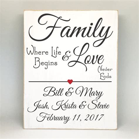 Blended Family Wedding Gift, Bridal Shower Gift, Wedding Sign, Anniversary Gift, Blended Family ...