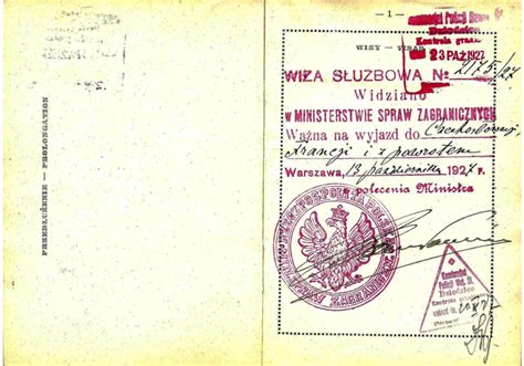 Polish official passport from 1927 - Our Passports