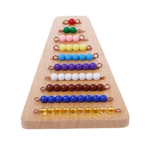 Montessori Math Material Bead Stair Math Toy Kids Early Preschool ...