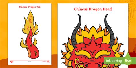 Template for chinese dragon head and tail - grandklo