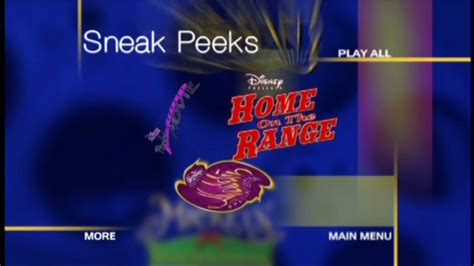 Sneak Peeks Menu Disney Part 2 (2004-2010) - YouTube