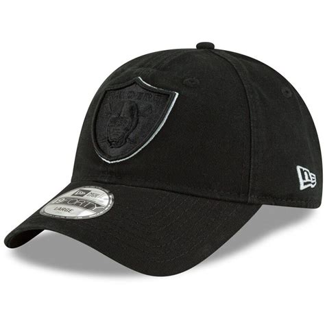 Men's New Era Black Oakland Raiders Core Pop 49FORTY Fitted Hat, Size ...