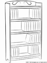 bookshelf  Audio Stories For Kids Free Coloring Pages Colouring sketch template