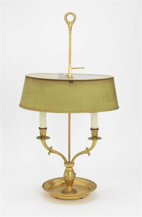 Sold - Bouillotte Lamp w/ Tole Shade - Rubbish Interiors Inc.