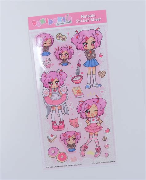 Natsuki Clear Sticker Sheet – Ocean In Space