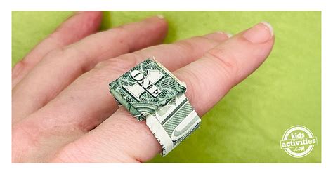 Dollar Bill Origami Ring Tutorial For Kids of All Ages | Kids Activities Blog