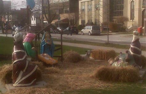 Much Enjoyed St. Catharines, Ontario Nativity Scene Vandalized | Niagara At Large