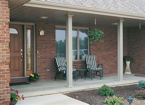 aluminum-square-fluted-columns-front-porch | Front porch design, Porch ...