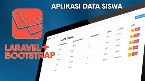 Tutorial lengkap CRUD Laravel + Bootstrap Bahasa Indonesia - YouTube
