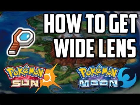 Where to Find Wide Lens - Pokemon Sun and Moon - YouTube