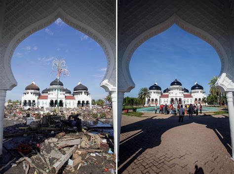 Before/After Images of Indonesian Tsunami: 10 Years Later Photos ...