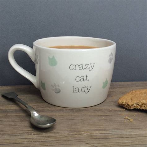 crazy cat lady mug by gilbert and stone ceramics | notonthehighstreet.com