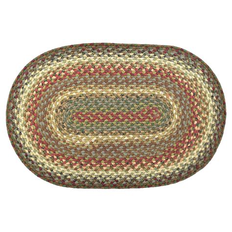 Country Primitive Cotton Braided Area Rugs Oval Rectangle 20x30 - 8x10 Bosky