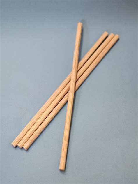 1/4" X 12" Oak Wooden Dowels | American Woodcrafters Supply