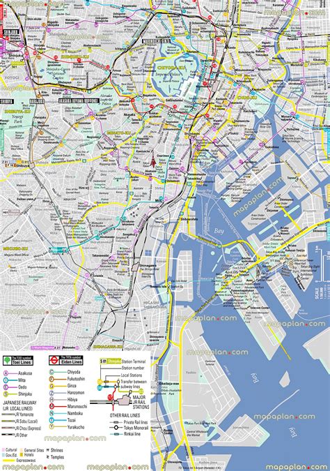 Printable Map Of Tokyo
