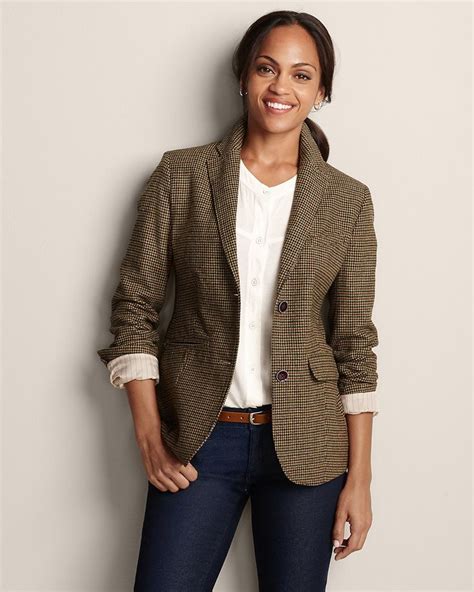 Women's Classic Wool-Blend Blazer - Pattern | Blazer pattern, Blazers for women, Classic outfits