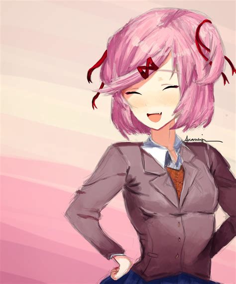 Just another trapsu- Natsuki drawing, nothing special (my fan art) : r/DDLC