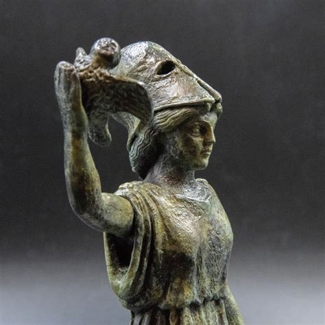 Greek Goddess Athena Bronze Statue, Greek Mythology, Metal Art Sculpture, Ancient Greece Museum ...