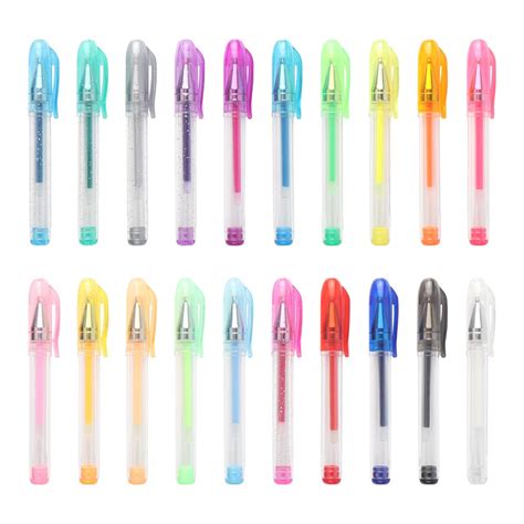 NIKO Gel Pen Mini 20 Glitter Colored Pens ?1 Pack : Amazon.in: Office Products