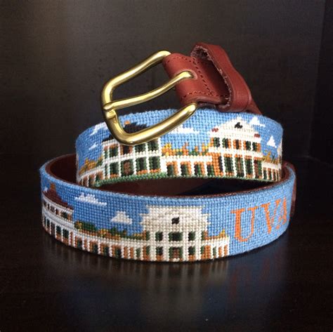 University of Virginia Campus Needlepoint Belt - NeedlePoint Kits and Canvas Designs